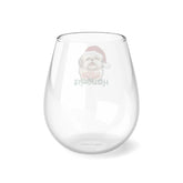 Shitzu Stemless Wine Glass, 11.75oz - Dog Lover Party Red Wine Glass, Xmas Gift, Holiday Glassware, Cute Animal Glass, Pet Owner Present The Aurora Touch