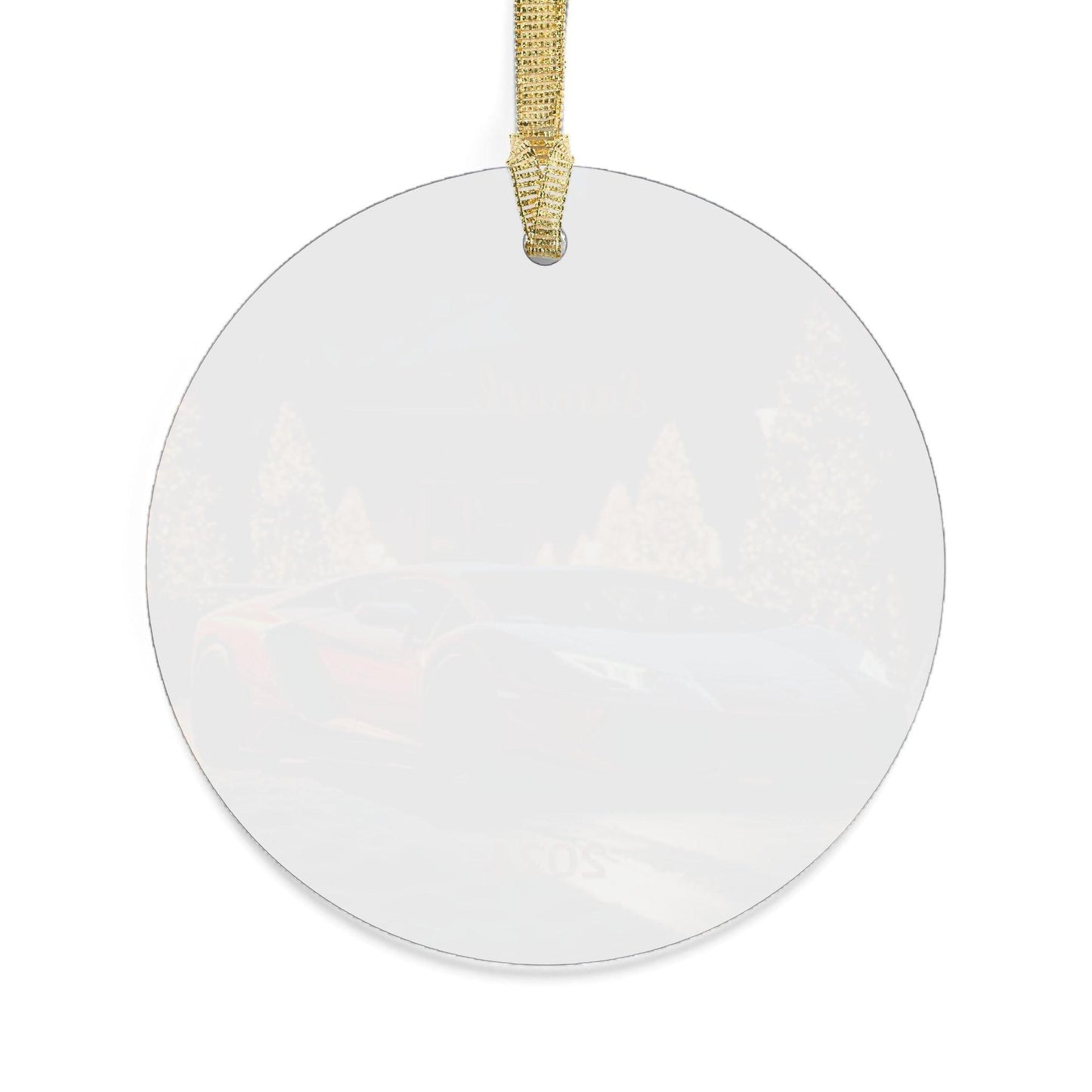 Acrylic Ornaments, Red Lamborghini, Personalized Ornament, Designer gift, Holiday Decor, Xmas gift, Tree Decor, Christmas Ornament, Custom
