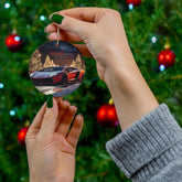 Ceramic Ornament, Personalized Exotic Car Holiday Decoration, Red Lamborghini Xmas Tree Ornament, Custom Car Portrait Gift, Tree Decor The Aurora Touch