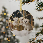 Maltese Puppy Acrylic Ornament | Dog Lover Gift | Holiday Decor | Cute Tree Decoration | Home Decoration | Small Gift Idea The Aurora Touch