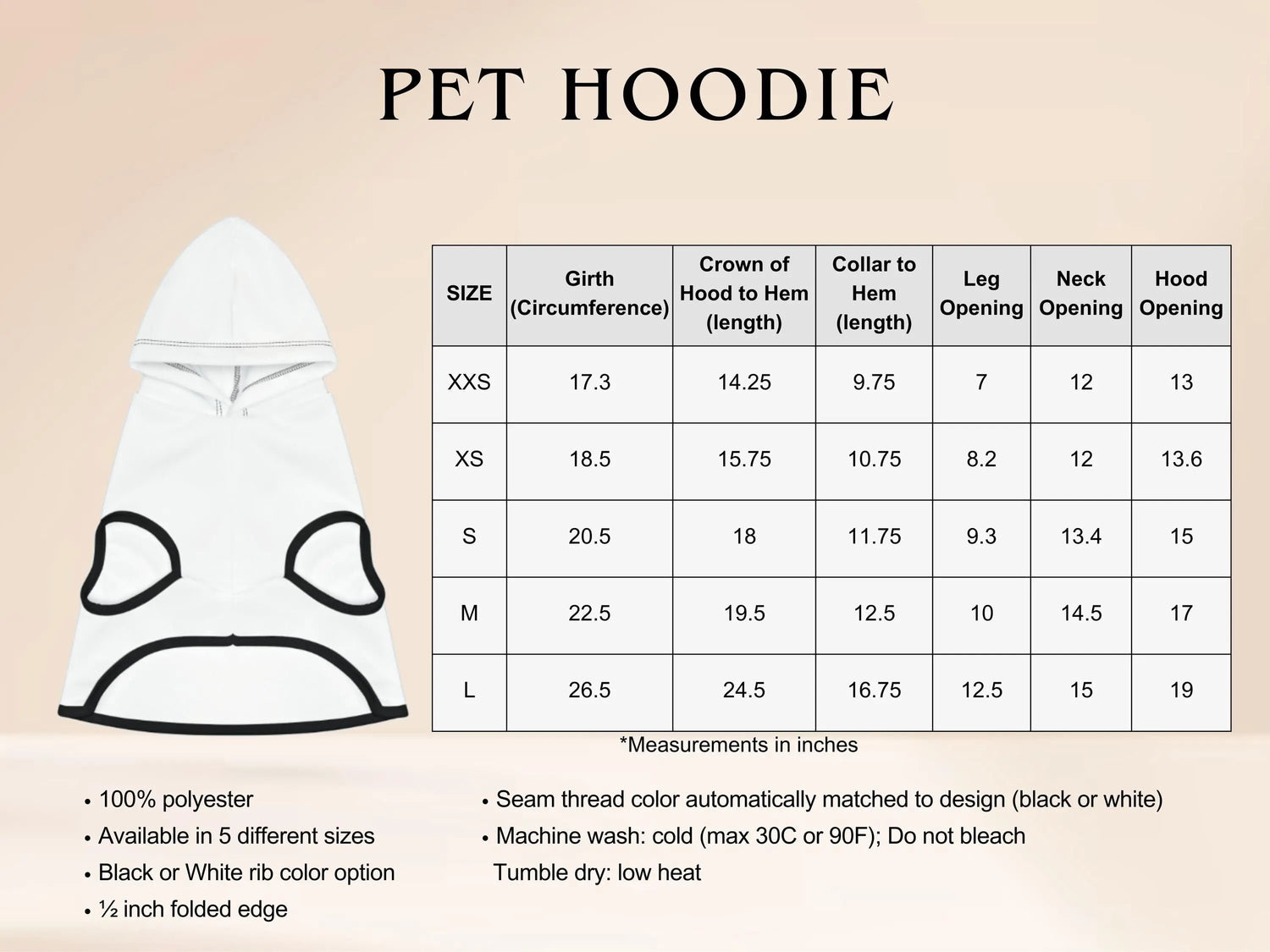 Fall Floral Pet Hoodie - Stylish Custom Design for Casual Walks, Travel, and Pet Lovers - Perfect Holiday Gift, Dog or Cat Owner Apparel