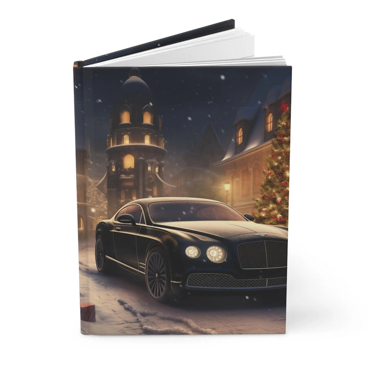 Christmas Holiday Scene Hardcover Journal Matte, Bentley, Holiday Journal, Daily Notebook, Songwriting Book, Note Taking Journal, Designer The Aurora Touch