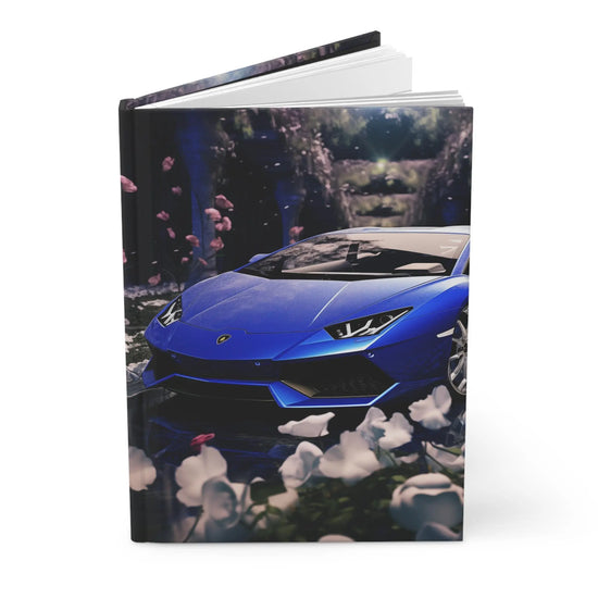 Blue Lamborghini Print Design Vibrant Floral Print Journal The Aurora Touch