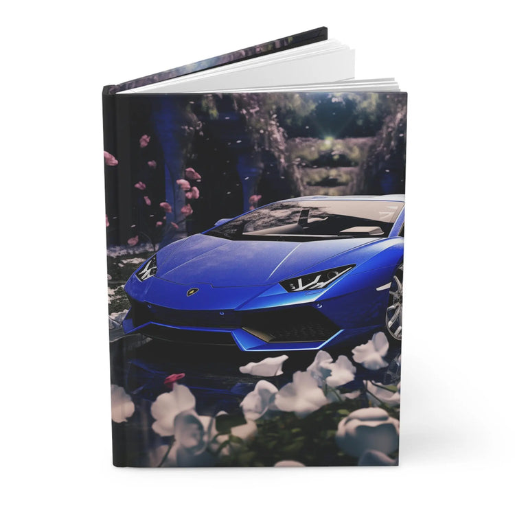 Blue Lamborghini Print Design Vibrant Floral Print Journal The Aurora Touch