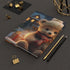 Christmas Teddy Bear Hardcover Journal Matte, Holiday Gift Cute Notebook, Personal Diary, Christmas Notebook, Holiday Journal The Aurora Touch