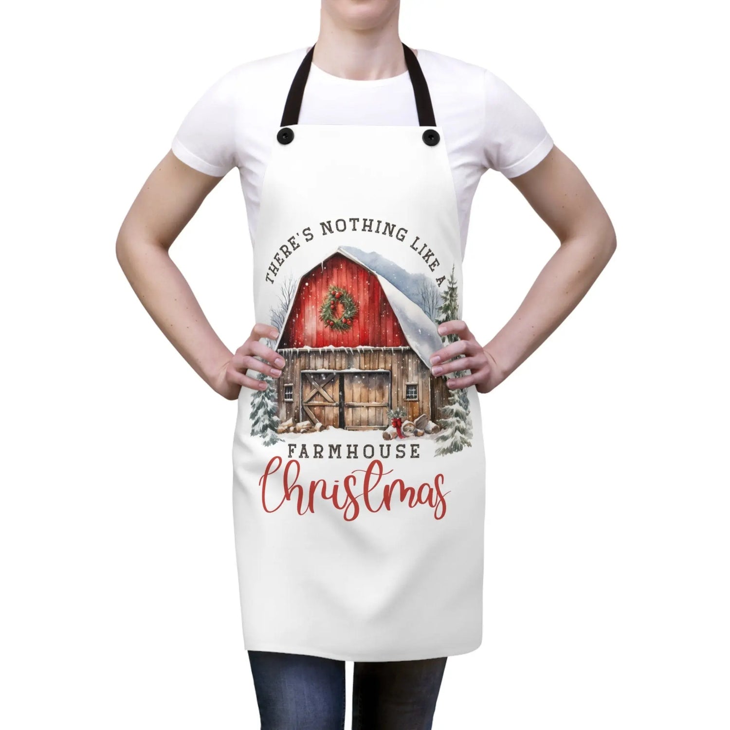 Apron (AOP), Holiday Novelty items, Kitchen Necessities, Gift for Cook, Gift for Grandma, Kitchen Decor, Holiday Apron, Holiday Items, The Aurora Touch
