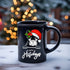 Pet Lover Black Mug, 15oz, Frenchie Dog Holiday Christmas Design Festive Casual Hot Beverage Cup The Aurora Touch