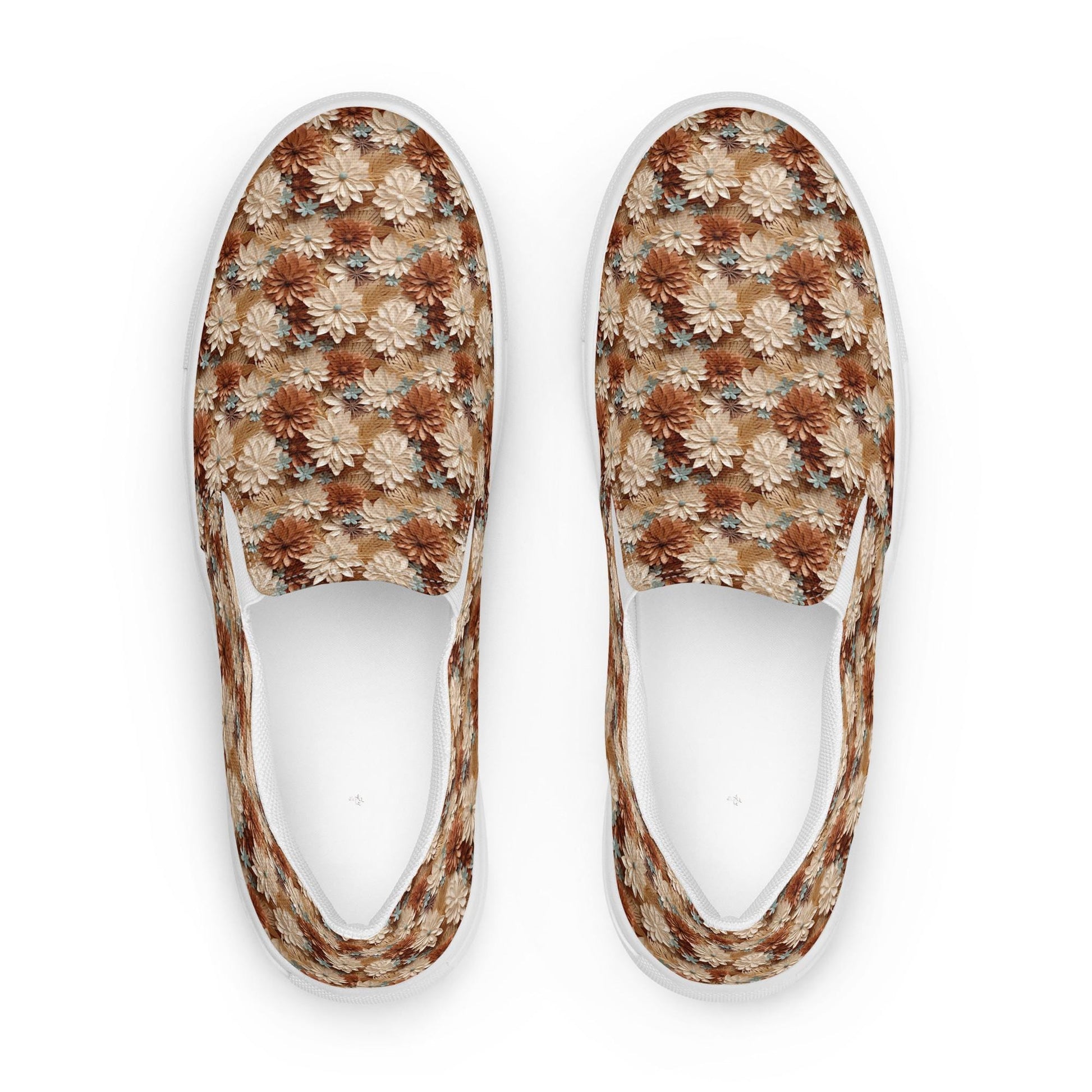Stylish AOP Print Women&#39;s Slip-On Canvas Shoes - Unique All-Over Print Lightweight Sneakers for Comfort and Fashion