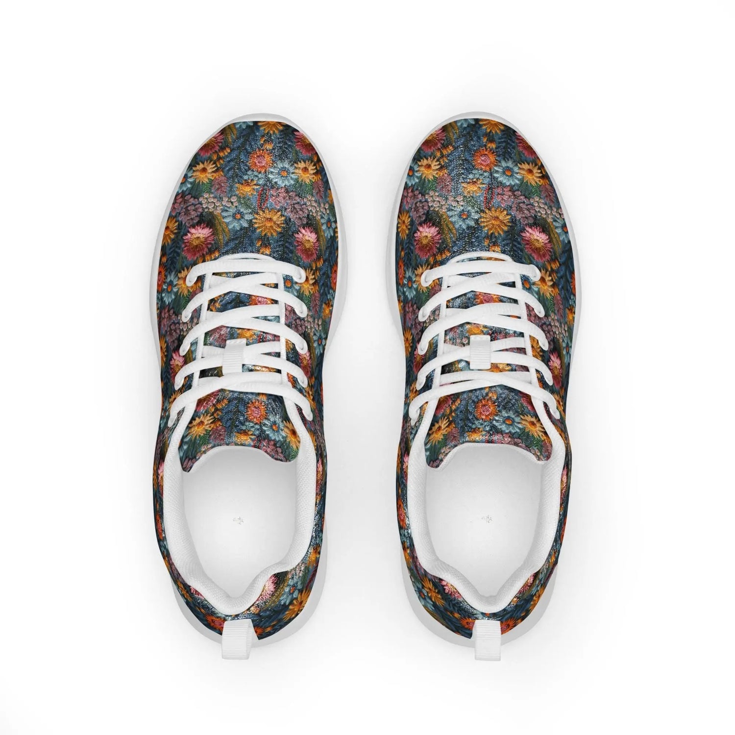 Stylish Floral Thread Women’s Athletic Shoes | Casual Walking & Gym Sneakers | Everyday Modern Footwear