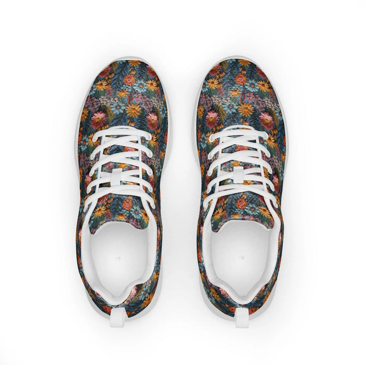 Stylish Floral Thread Women’s Athletic Shoes | Casual Walking & Gym Sneakers | Everyday Modern Footwear