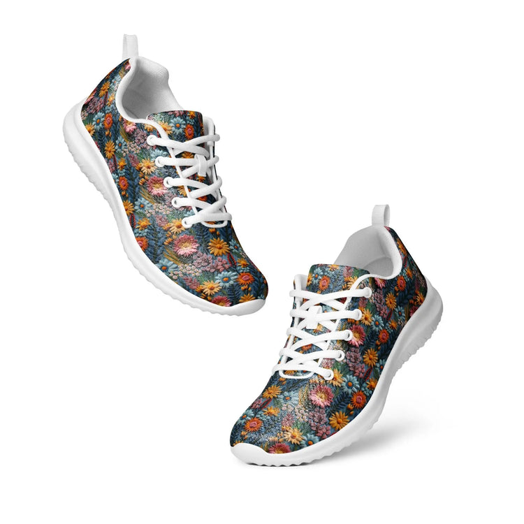 Stylish Floral Thread Women’s Athletic Shoes | Casual Walking & Gym Sneakers | Everyday Modern Footwear