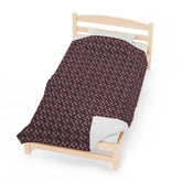 Cozy Velveteen Plush Blanket - Soft Floral Throw for Home, Decor, Gift, Nursery, Cozy Evenings
