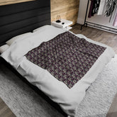 Cozy Velveteen Plush Blanket, Soft Blanket, Warm Throw, Home Decor, Gift for Her, Cozy Night In, Bedroom Accessory