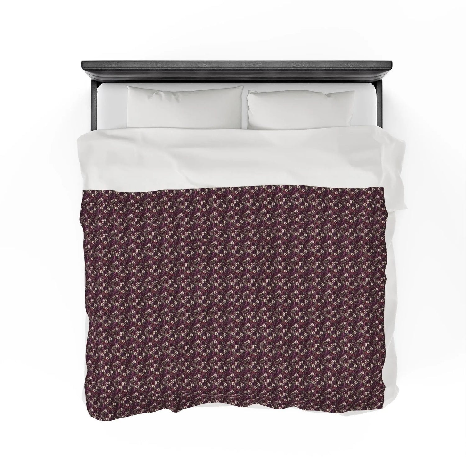Cozy Velveteen Plush Blanket - Soft Floral Throw for Home, Decor, Gift, Nursery, Cozy Evenings
