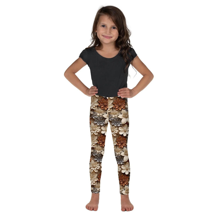 Whimsical Floral All-Over Print Leggings for Kids - Soft, Stylish, and Comfortable! The Aurora Touch