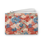 Dragon & Floral Print Clutch Bag, Stylish Accessory, Perfect for Travel, Evening Events, Gifts, Fashion Statement The Aurora Touch