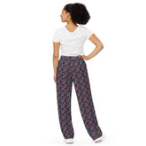Vibrant Women’s All-Over Print Wide-Leg Pants - Colorful, Comfortable, and Chic The Aurora Touch