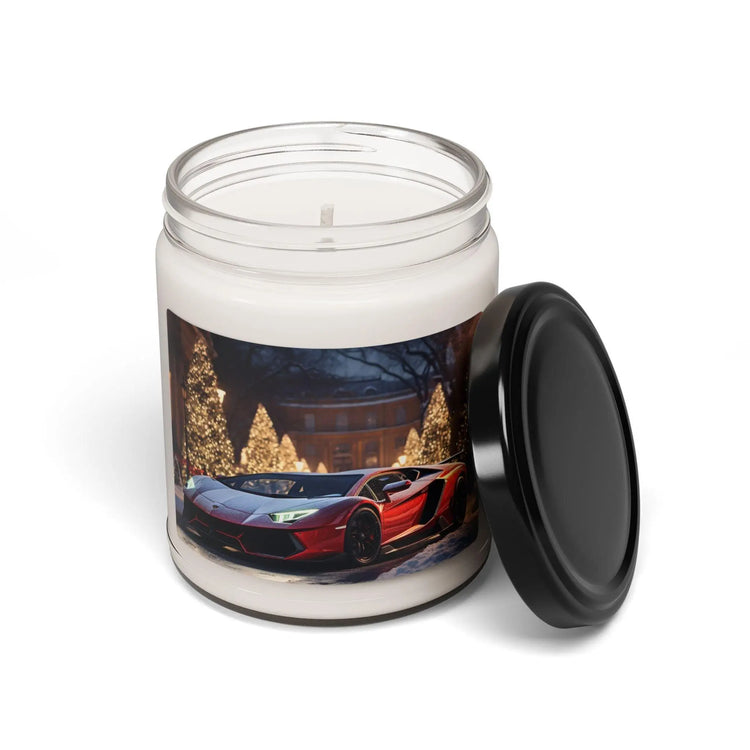 Soy Candle, Lamborghini Apple Scented Holiday Aromatherapy Best Gift - 9oz, Decorative Candle, Luxury Home Fragrance, Unique Present, The Aurora Touch