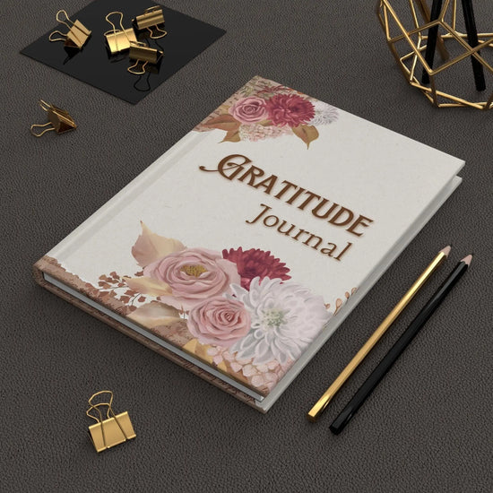 Gratitude Journal | Floral Hardcover Journal, Mindfulness Notebook, Daily Reflection Book The Aurora Touch