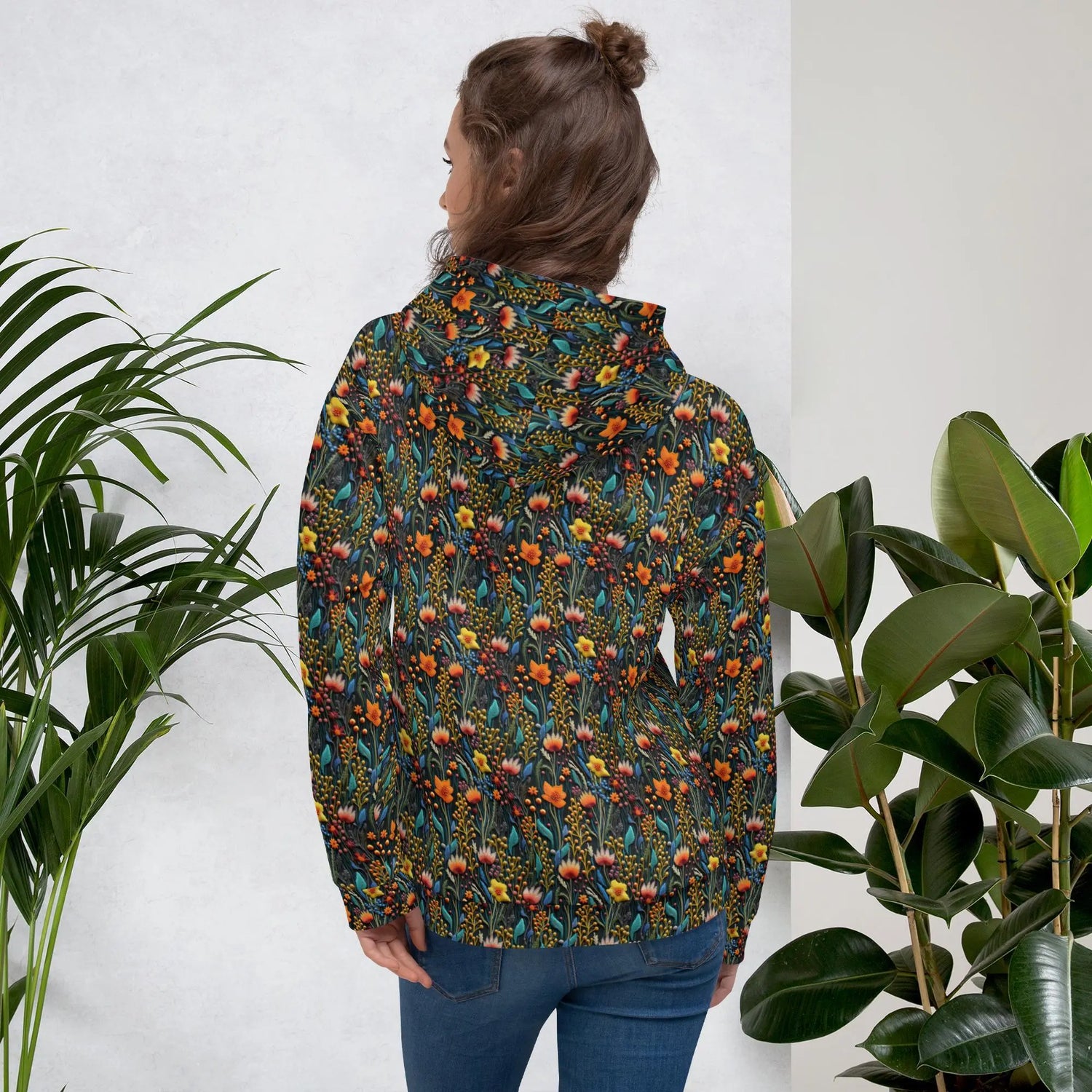 Ultra Comfy All Over Print Hoodie - Chic & Stylish Women&