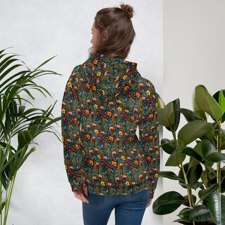 Ultra Comfy All Over Print Hoodie - Chic & Stylish Women&