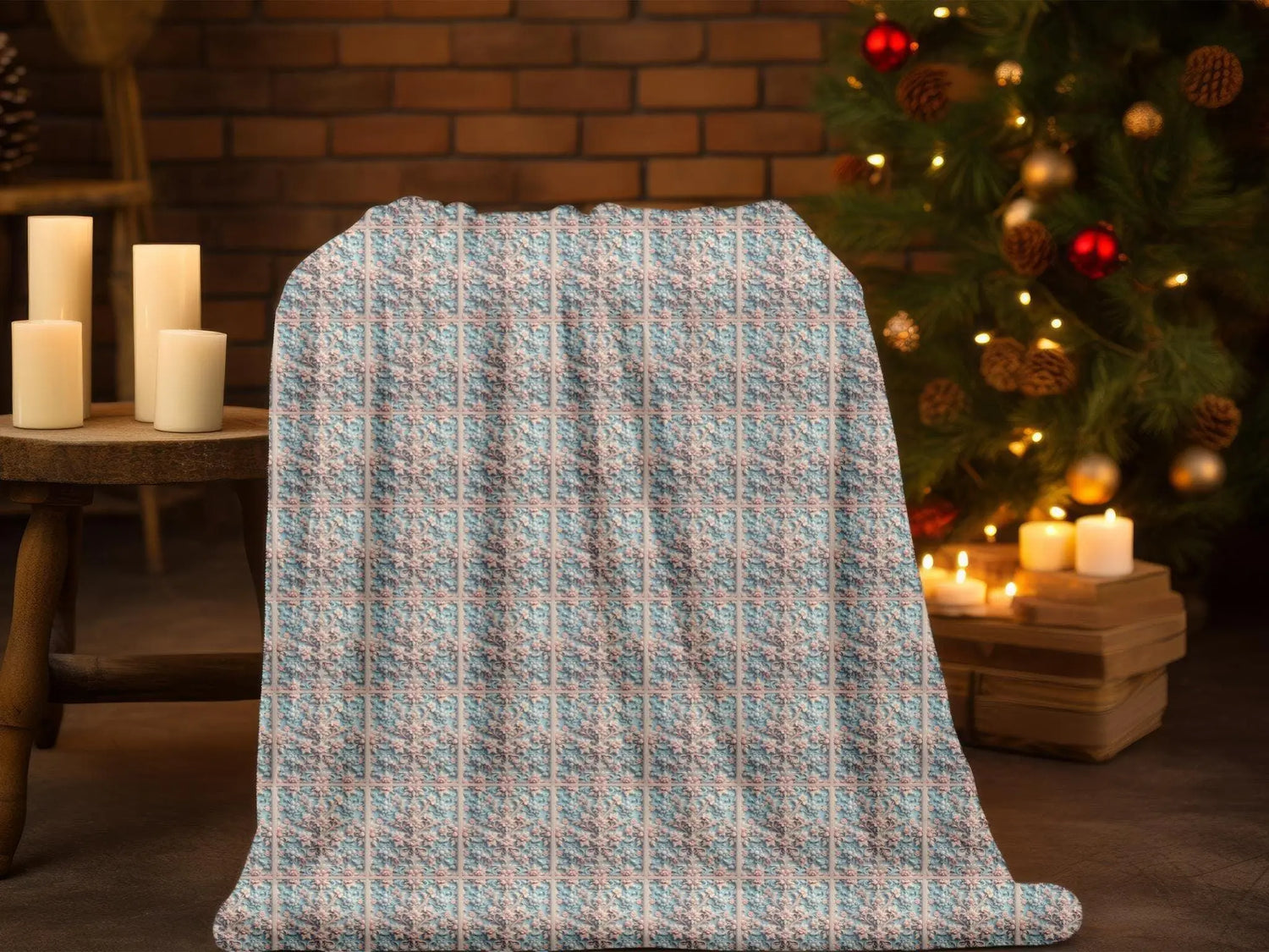 Victorian Style 3D Velveteen Plush Blanket Throw - Soft Cozy Home Decor, Warm Winter Gift, Luxury Bedding, Elegant Couch Accent, Unique The Aurora Touch