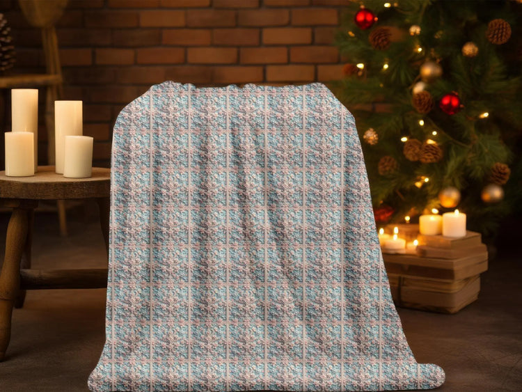 Victorian Style 3D Velveteen Plush Blanket Throw - Soft Cozy Home Decor, Warm Winter Gift, Luxury Bedding, Elegant Couch Accent, Unique The Aurora Touch