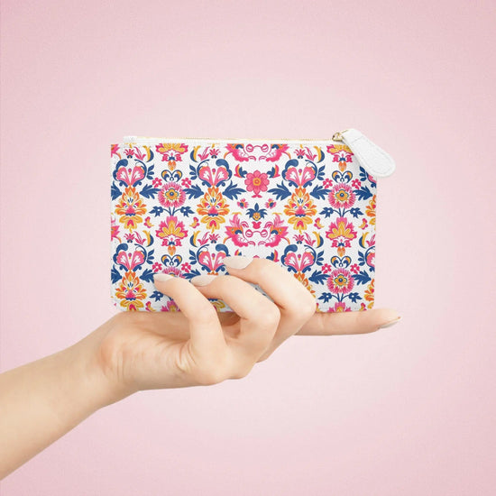 Colorful Floral Mini Clutch Bag - Perfect for Parties, Travel, Gifts, Makeup Organizer, and Festivals The Aurora Touch