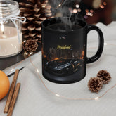 Black Mug, Personalized Sports Car Mug, Matte Lamborghini, Sassy Coffee Cup, Hot Beverage Cup, Gift Item The Aurora Touch