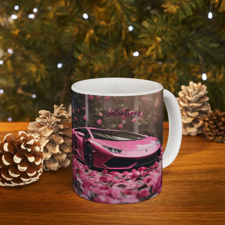 Pink Lamborghini Personalized Ceramic Mug 11oz, Holiday Gift Idea for Her, Sassy Gift, Business Women Gift, Gift for Boss, Gift for Her The Aurora Touch