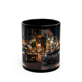 11oz Black Mug, Black Mercedes coffee mug, Modern Day Living, designers mug, Jet Setter Mug, Husband gift, Ceo Mug The Aurora Touch
