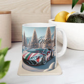 Personalized Lamborghini Ceramic Xmas Mug, Custom Sports Car Gift, Perfect for Car Enthusiasts, Holiday Coffee Cup, Unique Present The Aurora Touch