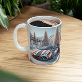 Personalized Lamborghini Ceramic Xmas Mug, Custom Sports Car Gift, Perfect for Car Enthusiasts, Holiday Coffee Cup, Unique Present The Aurora Touch