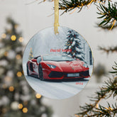 Personalized Acrylic Christmas Ornament - Luxury Car, Holiday Decor, Gift for Car Enthusiasts, Custom Keepsake, Festive Decoration The Aurora Touch