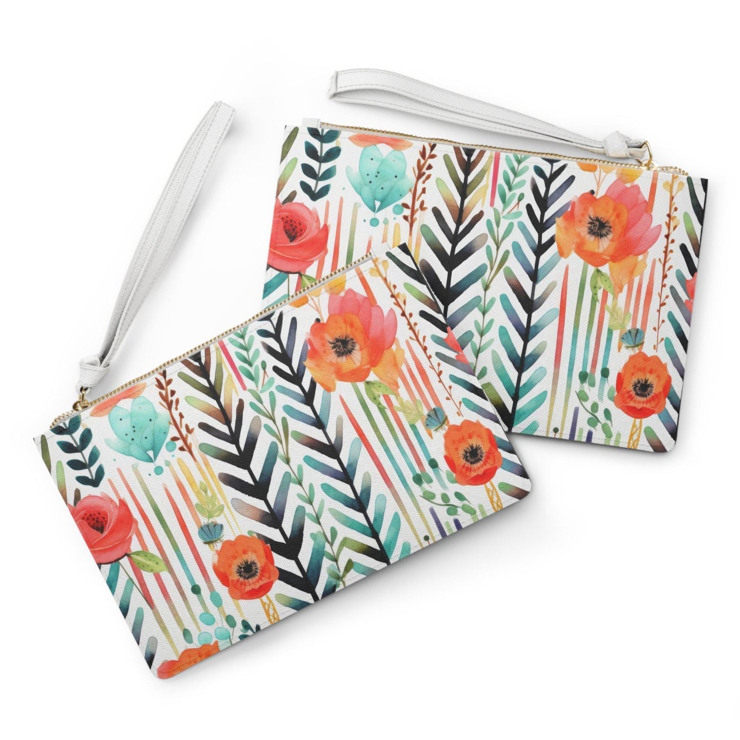 Floral Print Clutch Bag - Chic Handbag for Women, Perfect for Parties, Evenings Out, Gift for Her, Spring Accessories