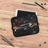 Personalized Car Lover Laptop Sleeve, Cool Tech Accessory, Perfect Gift for Him, Black Lamborghini, Car Enthusiast The Aurora Touch