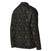 Exclusive 3D Black Gold Bomber Jacket for Men - Unique Design, Luxury Streetwear, Custom Fashion, Statement Outerwear