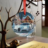 Personalized Bugatti Christmas Ornament, Custom Holiday Decor, Keepsake Gift for Car Lovers, Unique Tree Decoration, 2024 Memory The Aurora Touch