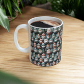Whimsical Christmas Gnome Ceramic Mug, Festive Coffee Cup, Holiday Gift, Winter Decor, Cute Beverage Holder, Santa Lovers The Aurora Touch