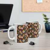 Festive Santa Ceramic Mug - Perfect for Holiday Cheer, Christmas Gift, Winter Decor, Seasonal Coffee Cup, 11oz, 15oz The Aurora Touch