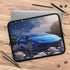 Personalized Car Lover Laptop Sleeve - Automotive Gift, Custom Tech Case, Stylish Computer Bag, Unique Present for Him, Blue Lamborghini The Aurora Touch