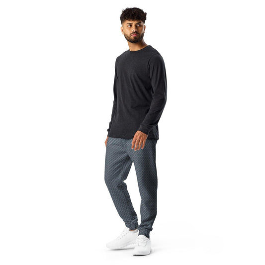 Geometric All Over Pattern Men's Joggers - Trendy, Comfortable, Stylish Athletic Wear - Modern Design Jogging Pants - Urban Fashion For Him