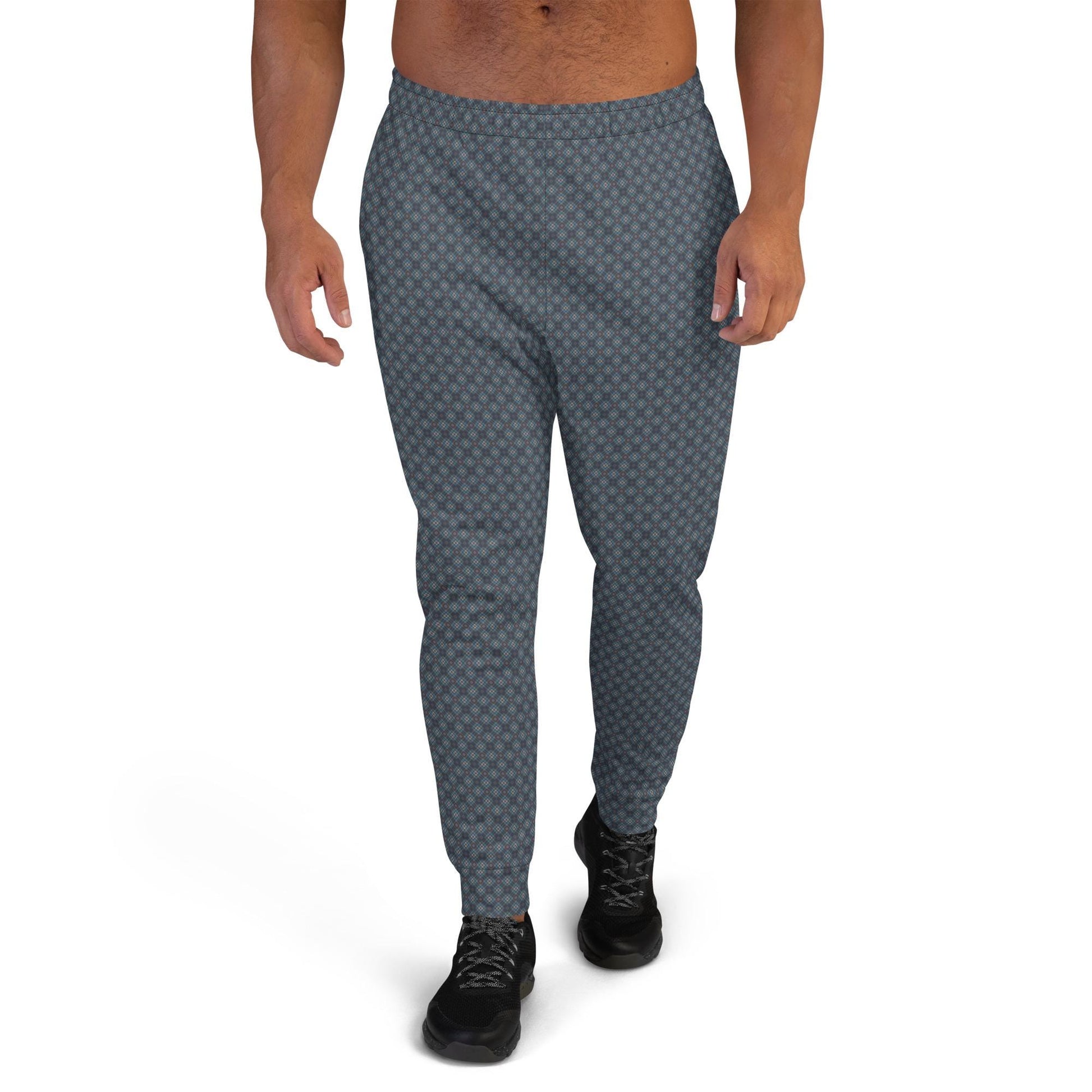 Geometric All Over Pattern Men&#39;s Joggers - Trendy, Comfortable, Stylish Athletic Wear - Modern Design Jogging Pants - Urban Fashion For Him