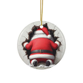3D Decorative XMAS Ceramic Ornaments, Double-Sided (1pc, 3pcs, 5pcs, 10pcs) - Festive Holiday Decor, Christmas Tree Decoration, Gift for The Aurora Touch
