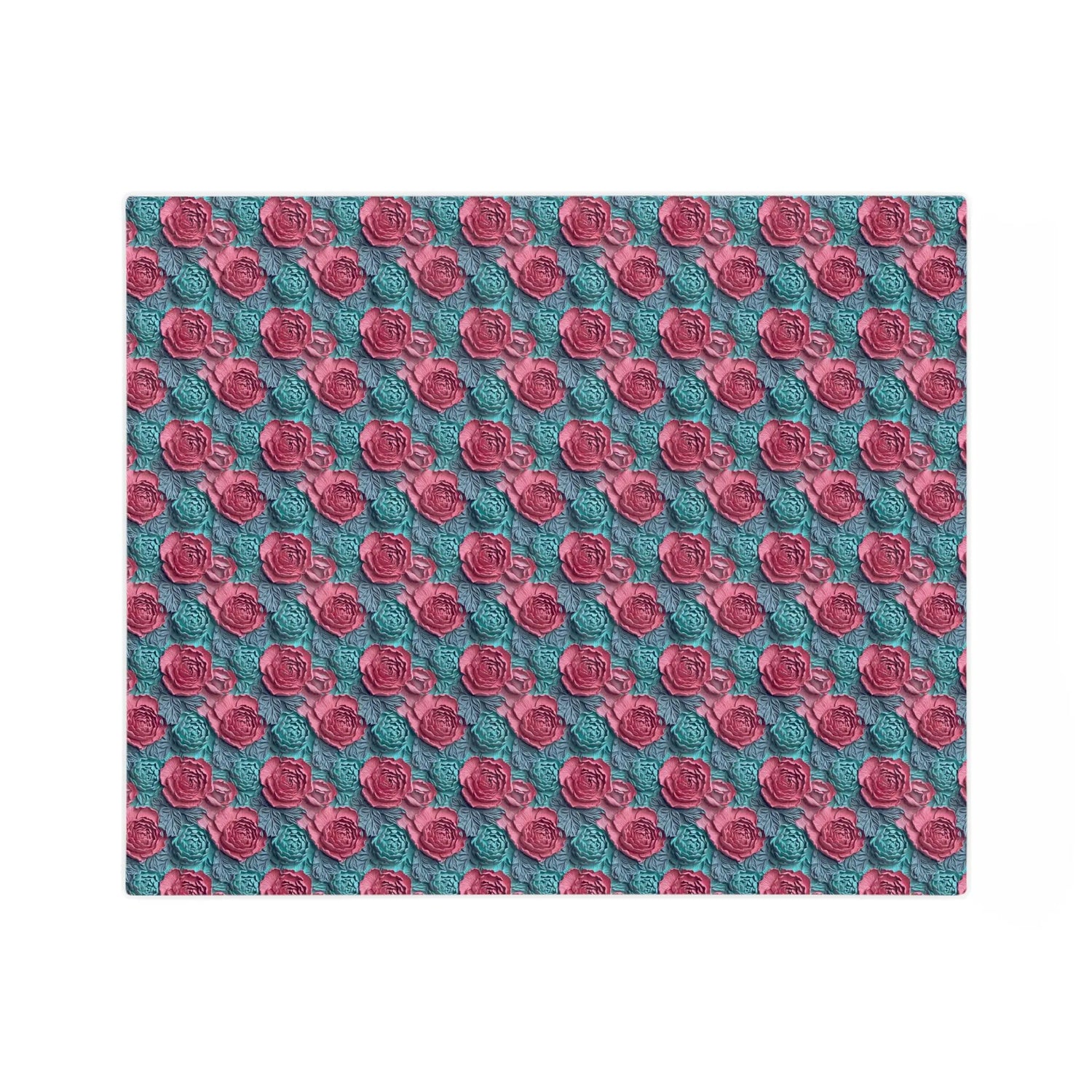 Floral Rose Microfiber Blanket, Cozy Throw, Soft Home Decor, Perfect Gift for Birthdays, Weddings, and Anniversaries