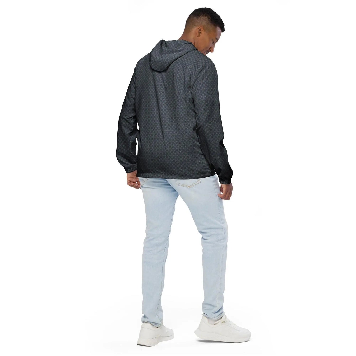 Men’s Geometric Windbreaker Jacket – Casual & Stylish Lightweight Jacket for All Seasons The Aurora Touch