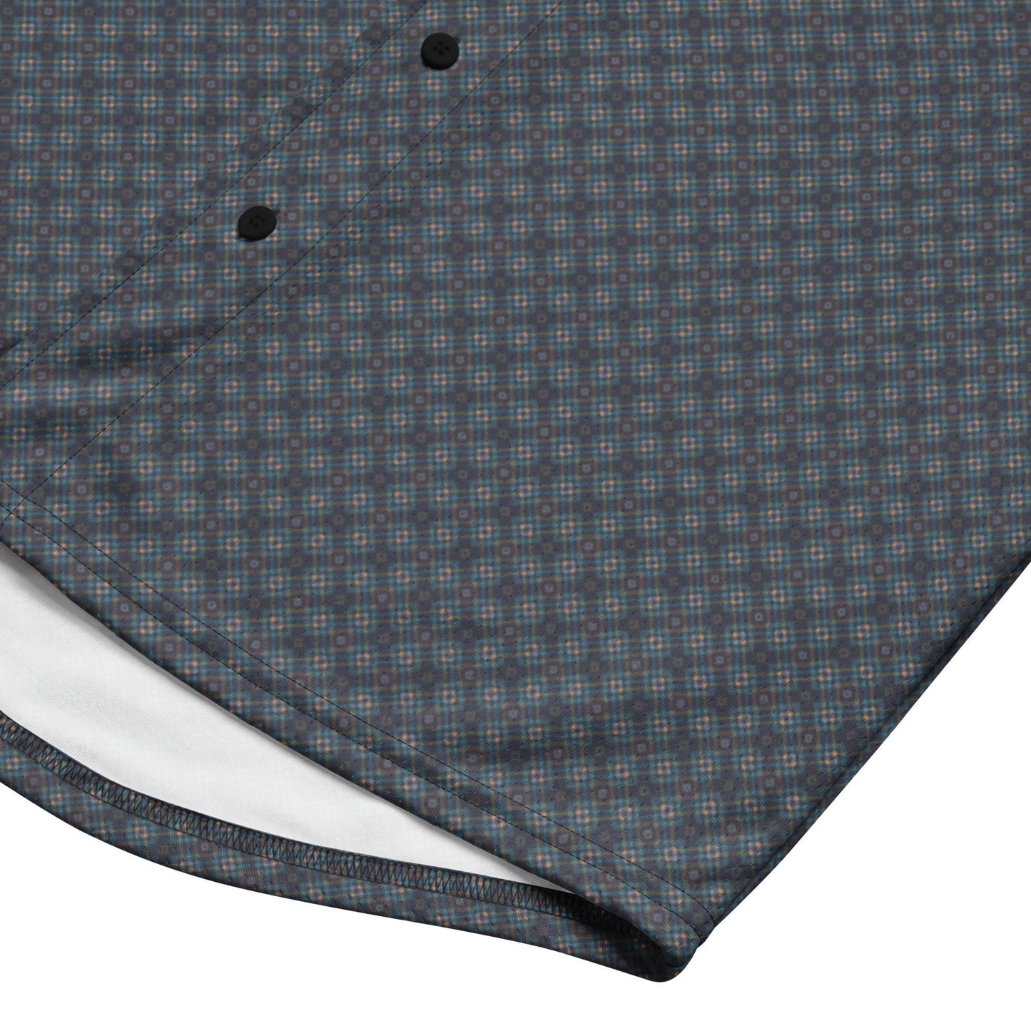 Men’s Geometrical Recycled Baseball Jersey – Eco-Friendly Athletic Wear with Relaxing Casual Stylish Design