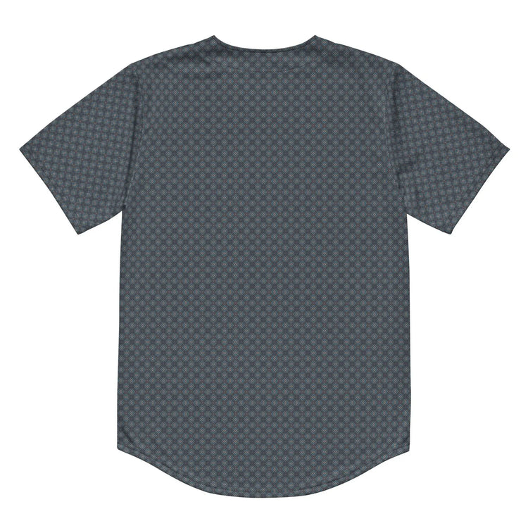 Men’s Geometrical Recycled Baseball Jersey – Eco-Friendly Athletic Wear with Relaxing Casual Stylish Design