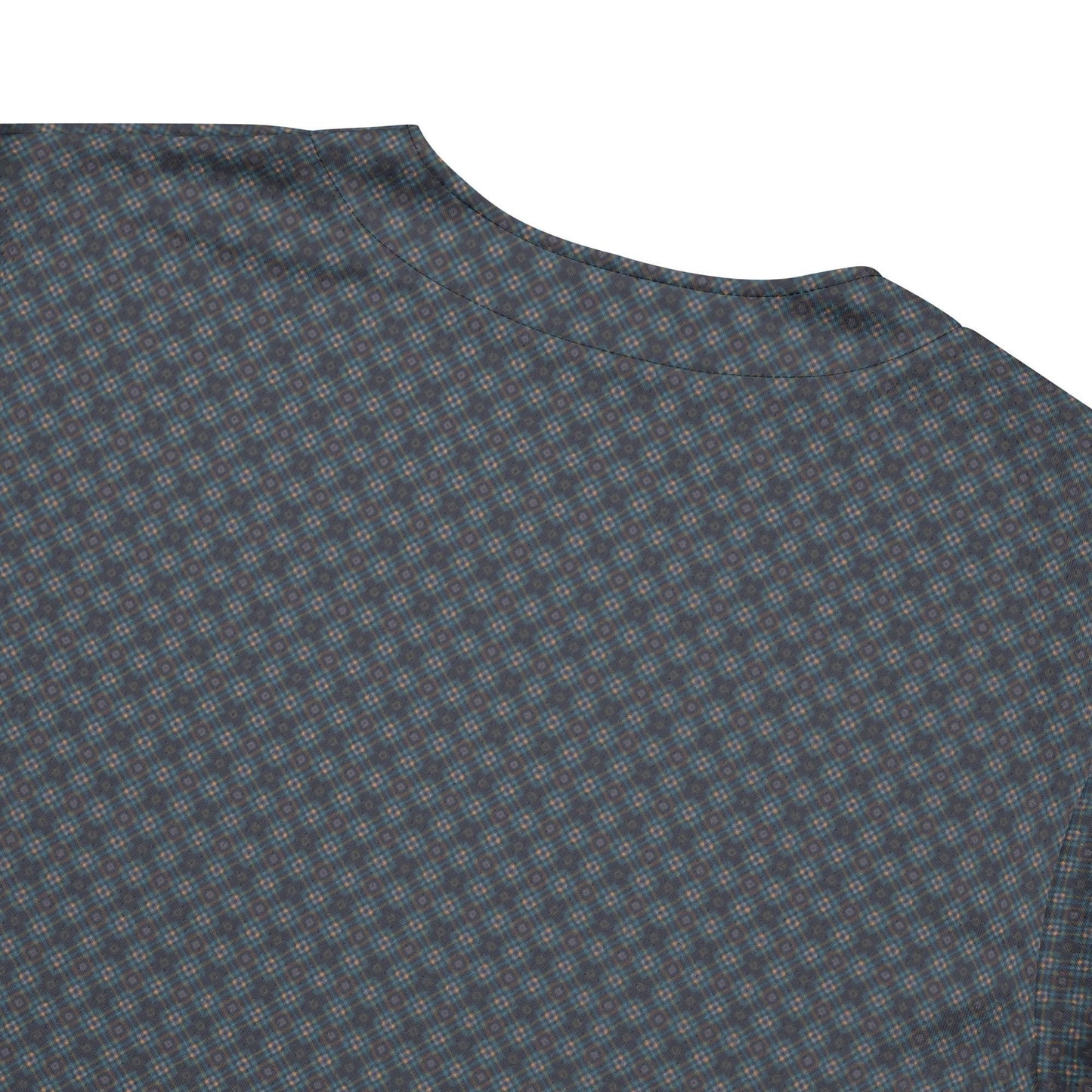 Men’s Geometrical Recycled Baseball Jersey – Eco-Friendly Athletic Wear with Relaxing Casual Stylish Design
