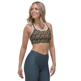 Floral All-Over Print Stylish Sports Bra – Comfortable & Trendy Activewear for Every Workout The Aurora Touch